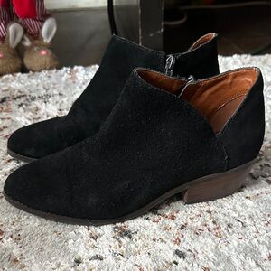 Black Suede Ankle Booties